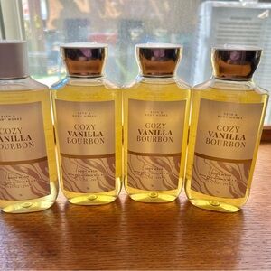 Bath & Body Works Cozy Vanilla Bourbon Body Wash Bundle